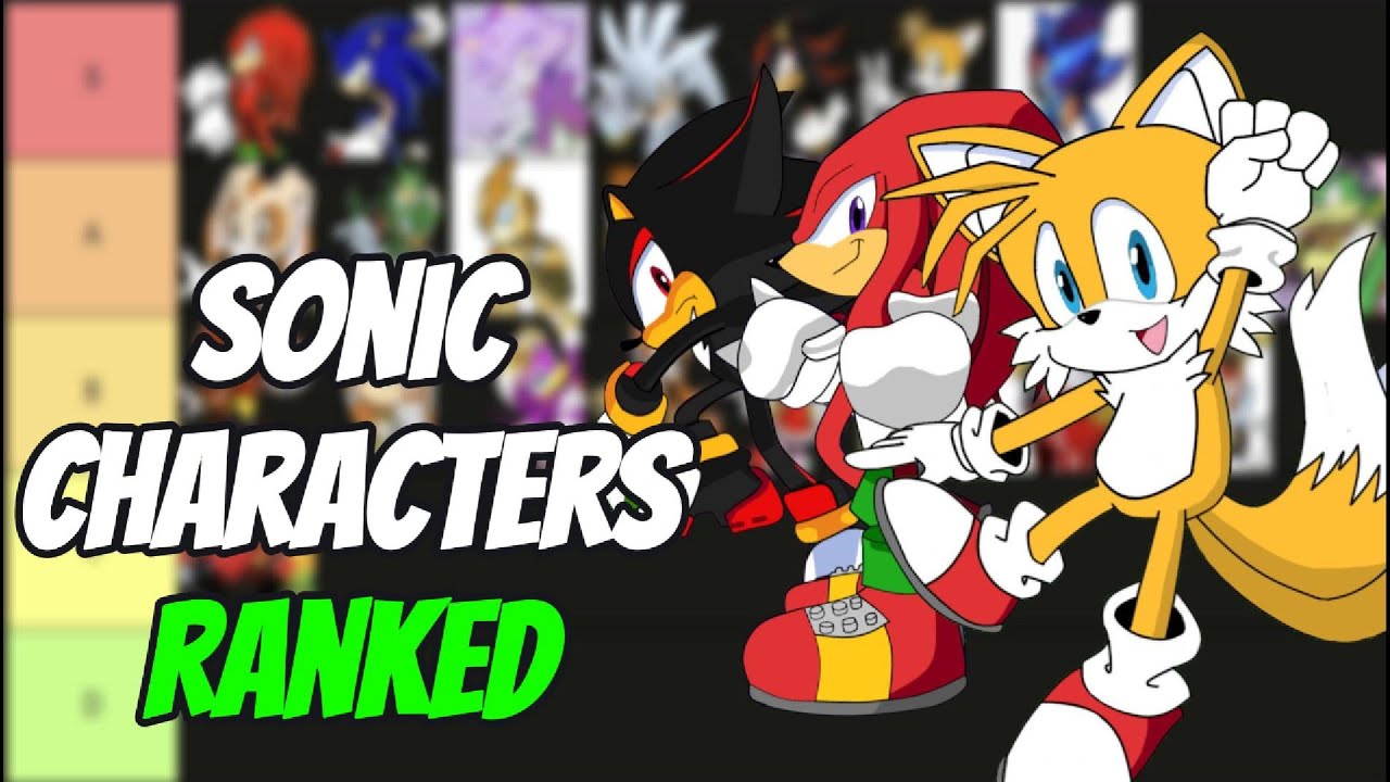 Ranking EVERY Sonic Character from the Games!! (That I've Played)