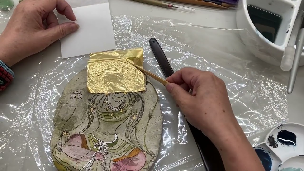 佛要金裝。高鳳琴老師工筆佛畫