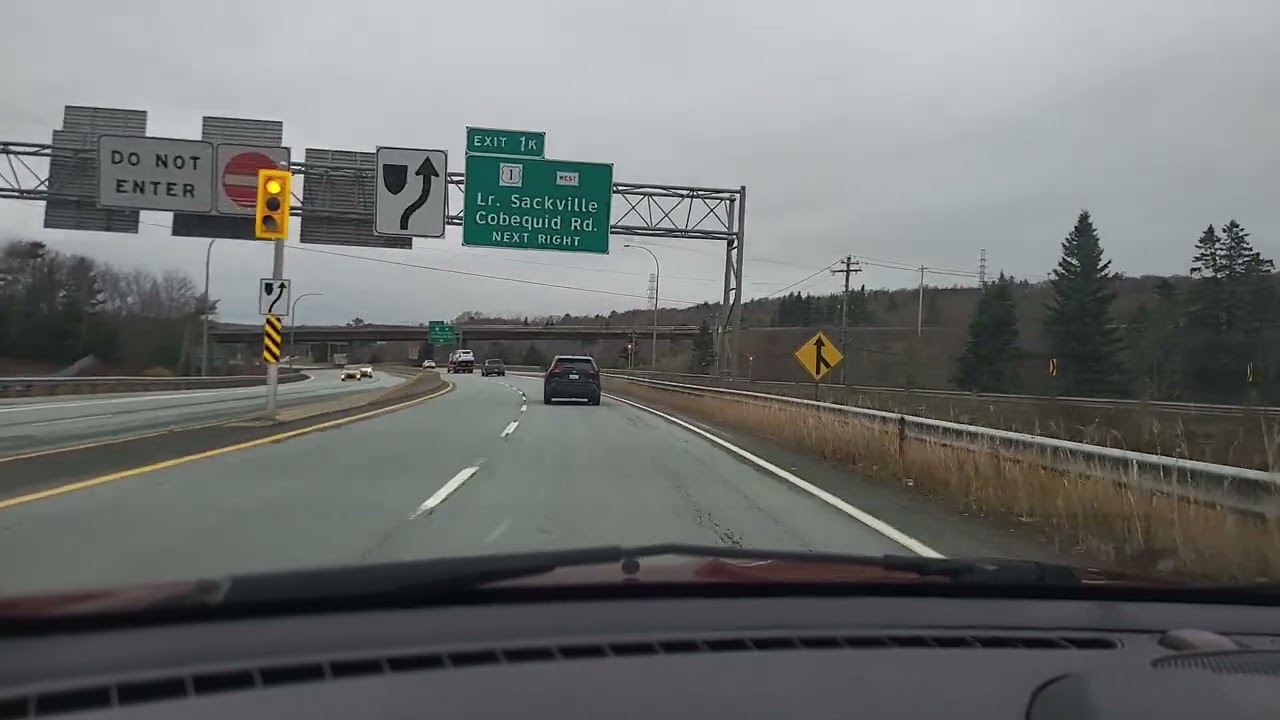 Bedford highway to Cobequid rd Sackville 