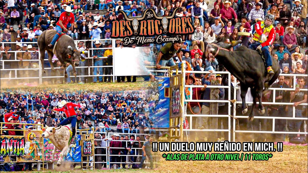 UN DUELO MUY REÑIDO EN MICH. | ALAS DE PLATA A OTRO NIVEL | 11 TOROS| Destructores El Jaguey Mich 25