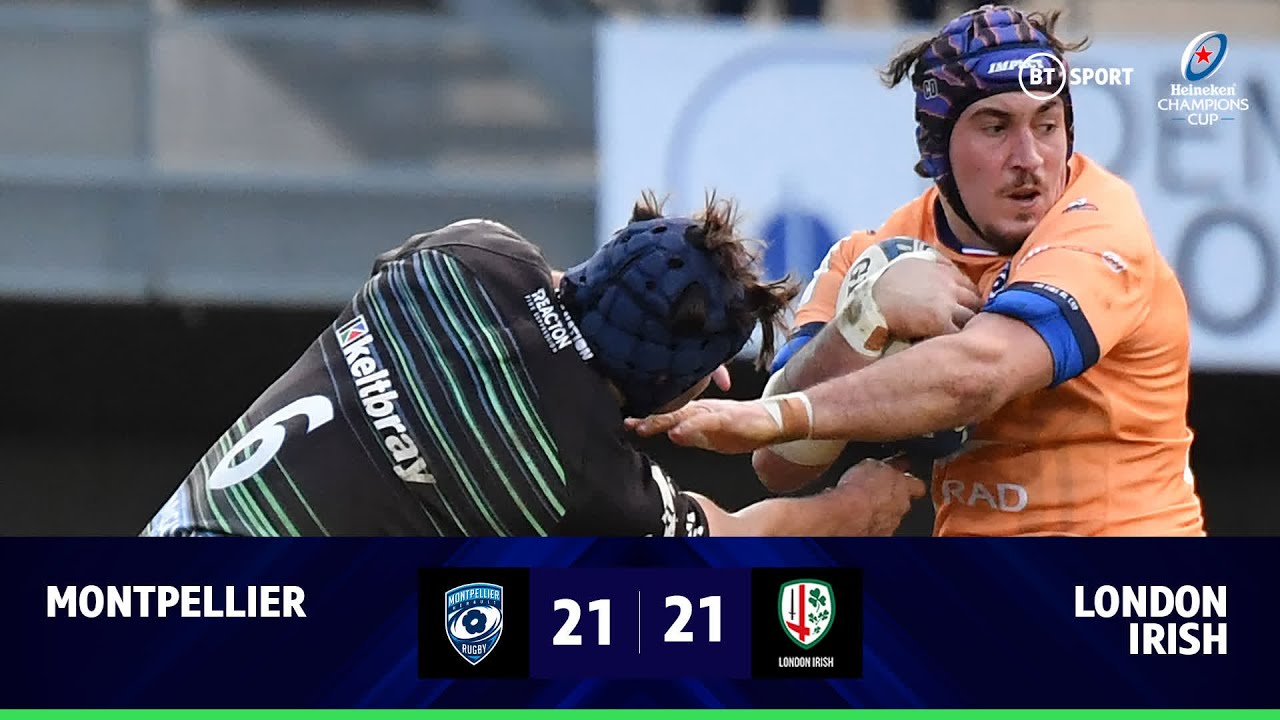 Montpellier v London Irish (21-21) | Top 14 Champions Fight Back | Champions Cup Highlights