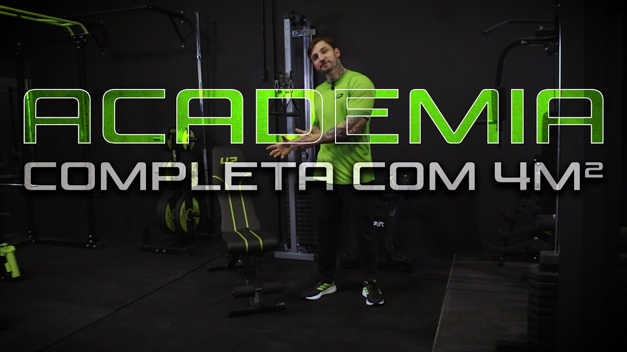 ACADEMIA para quem tem POUCO ESPAÇO (Espaço = 4m²)