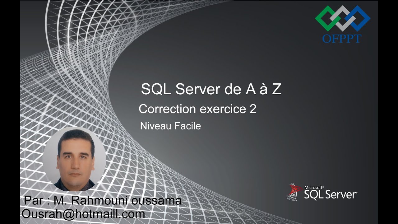 Correction Exercice  1  LDD SQL Server #4