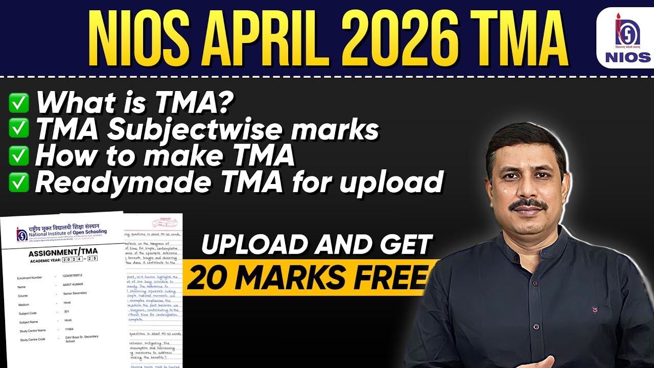 NIOS TMA Solutions Class 12 | NIOS APRIL 2026 TMA Started