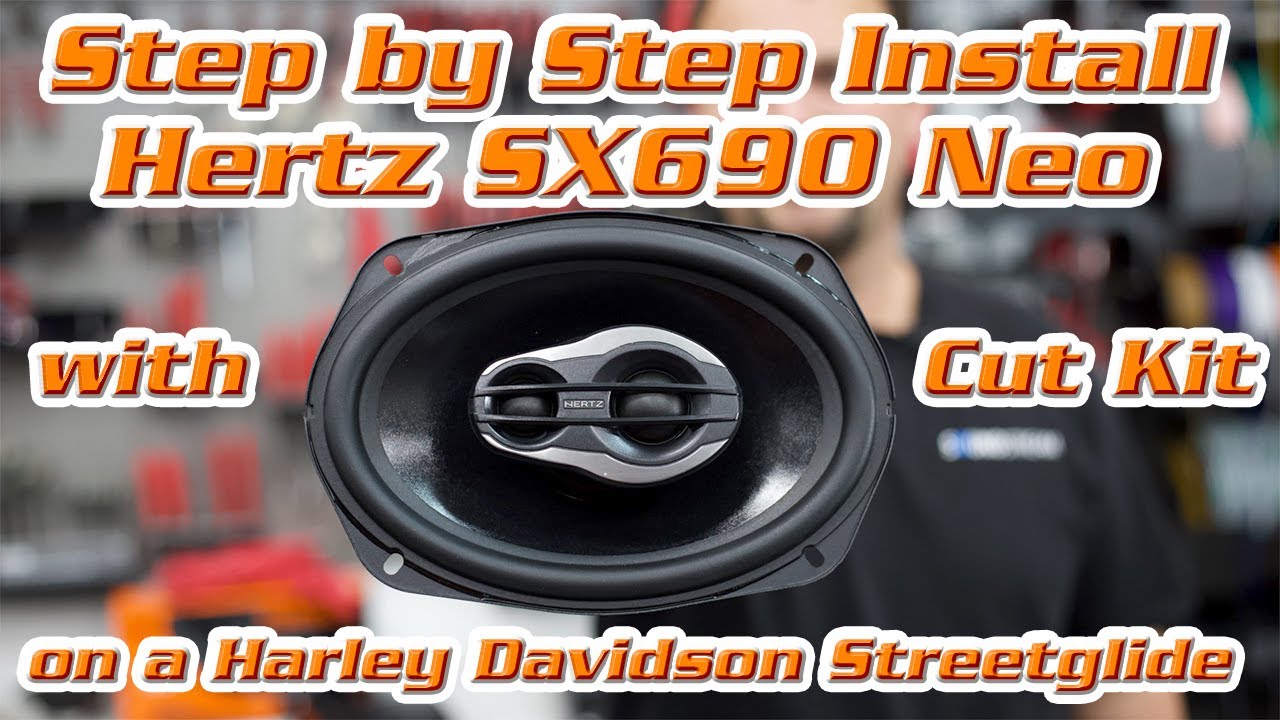 Step by Step Installation of Hertz SX690NEO Speakers with Cut Kit on a Harley Davidson Streetglide