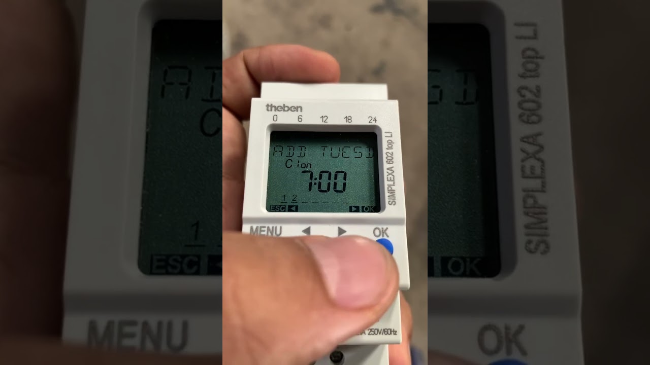 Cài đặt timer Theben Simplexa 602 top LI