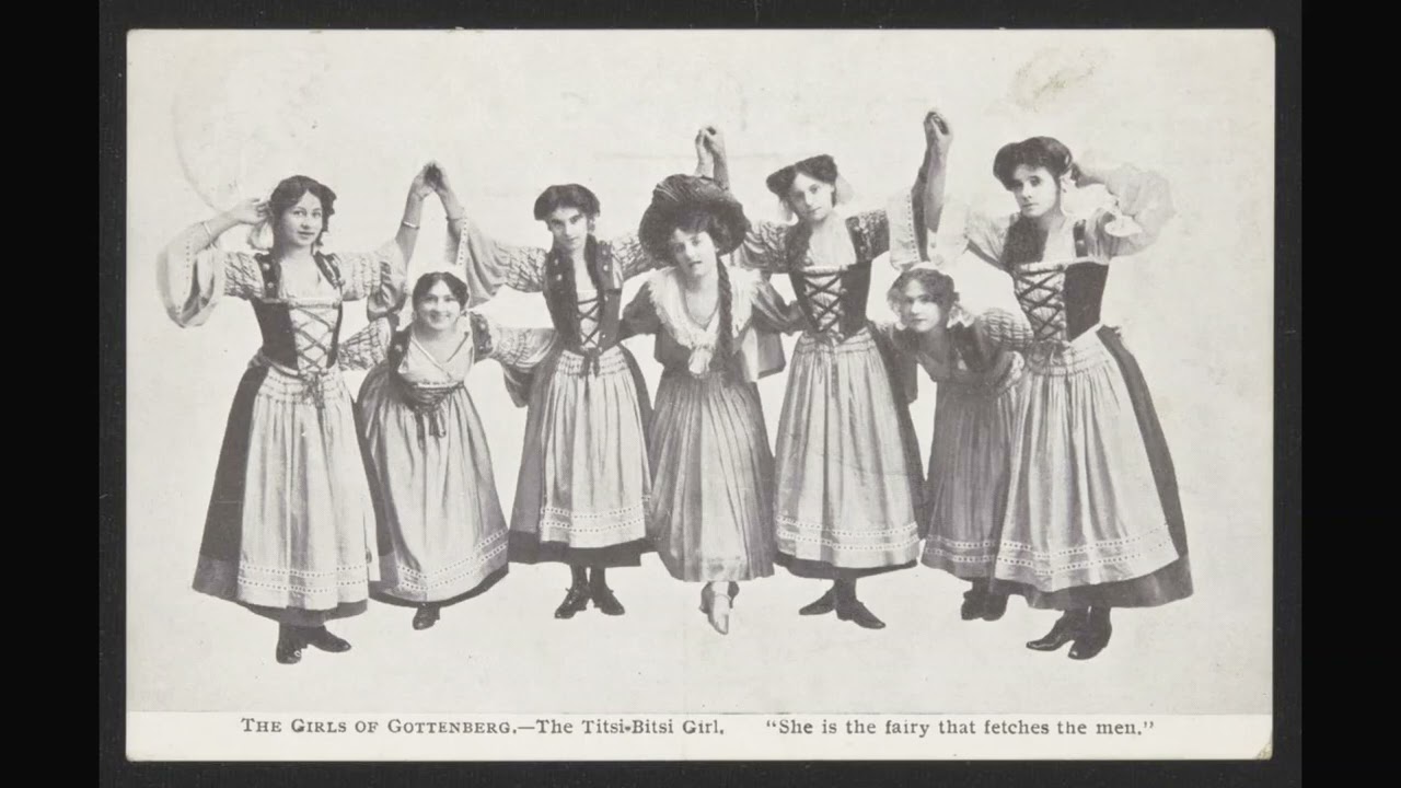 THE GIRLS OF GOTTENBERG - light opera selections (1907) Caryll & Monckton IMPERIAL LINENIZED 63262