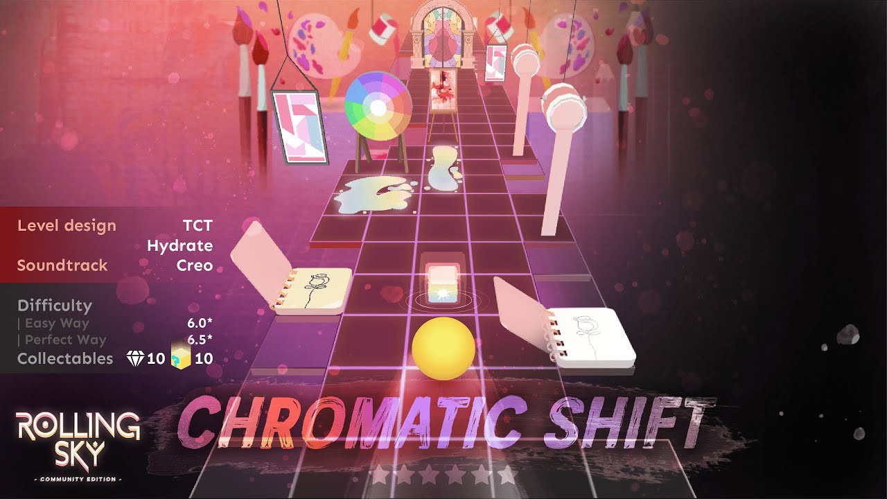 【Rolling Sky Community Edition】Chromatic Shift (6*) - Unfold various colors and harmonize into art!