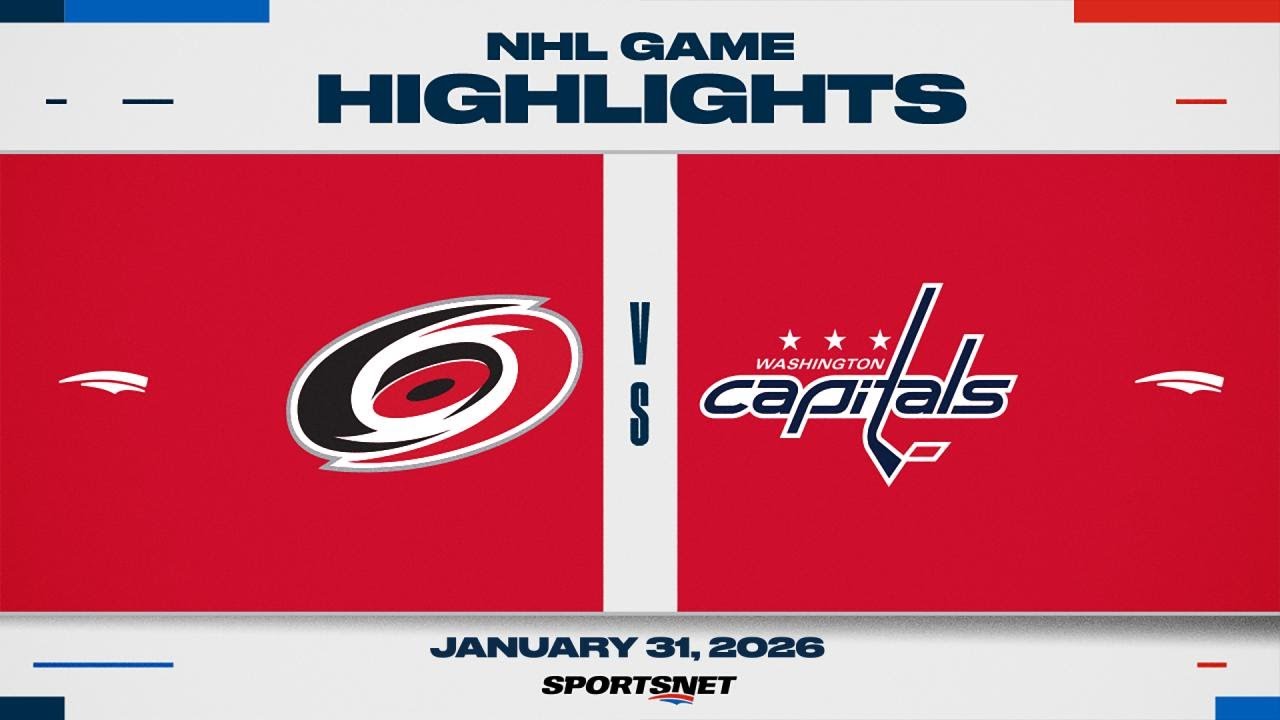 NHL Highlights | Hurricanes vs. Capitals - January 31, 2026