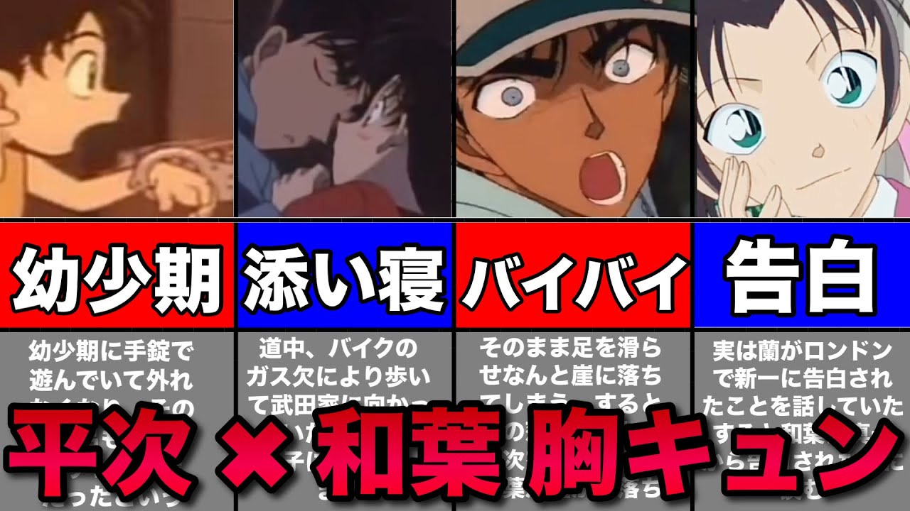 「名探偵コナン」平次と和葉のラブシーン10選