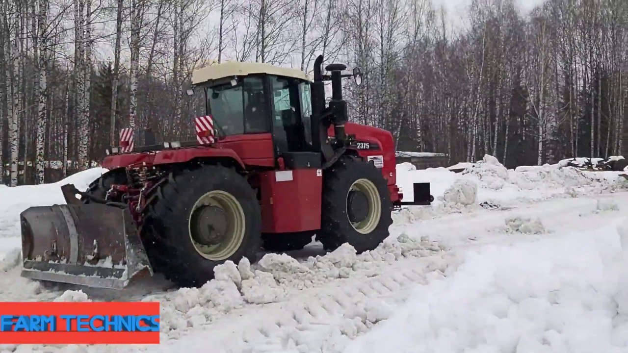 Первое испытание трактора РСМ 2375 с бульдозерным отвалом.