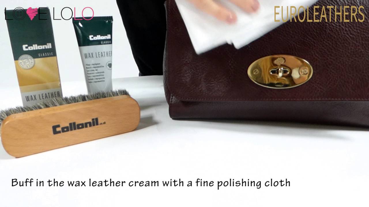 Euroleathers & Love Lolo |  How to use Collonil Wax Leather