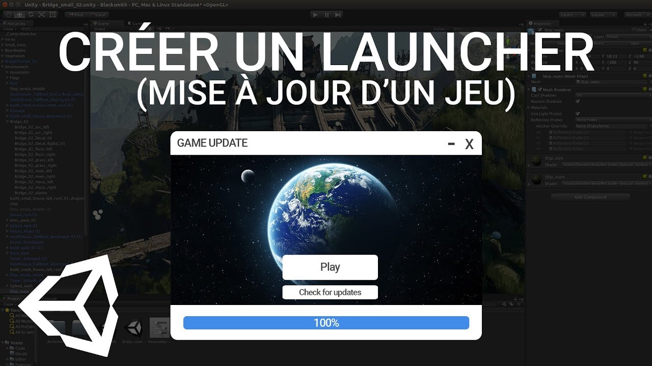 Unity 3D : Créer un launcher (et faire des mises à jour pour un jeu) [Patchkit.net]