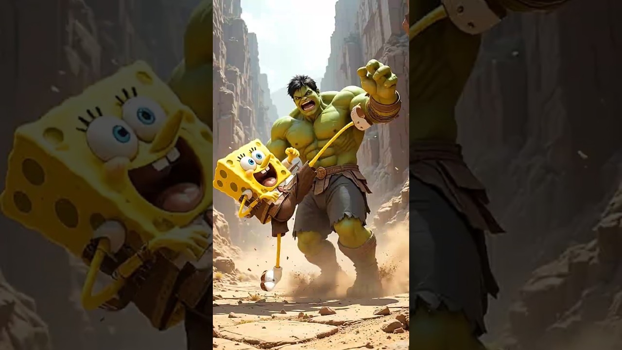 Heaven or Hell? Final Judgment for SpongeBob, Hulk & Naruto!  #funny #spongebob #hulk #naruto