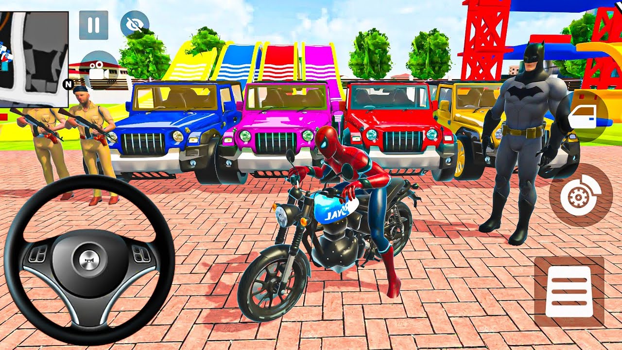 ❄️ Indian Thift Auto Game New Update 🐝 Spiderman & Ironman 🔥 Purchased Monster Cars Showroom Game 🎮