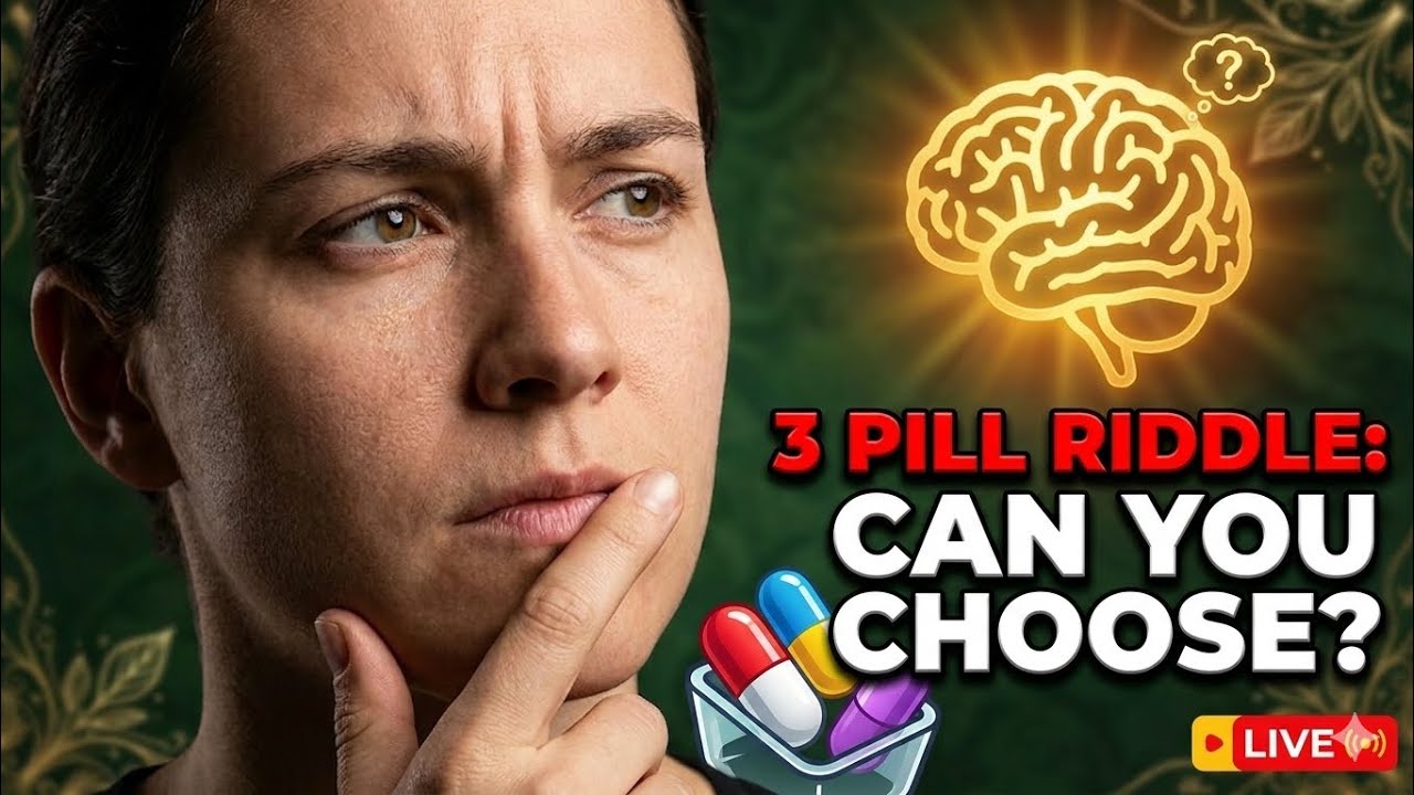The 3 Pill Riddle: Simple Question Confusing Thousands! Let's Solve It Live!