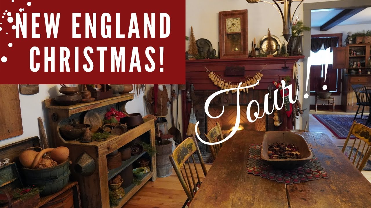 Early American PRIMITIVE Home CHRISTMAS Tour