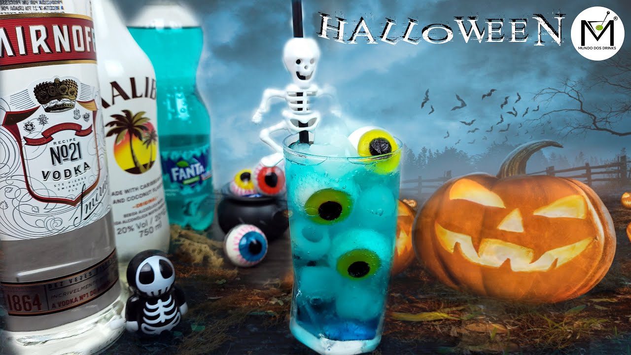 COMO FAZER UM DRINK DE HALLOWEEN - VODKA E FANTA MISTÉRIO!🍹🍹