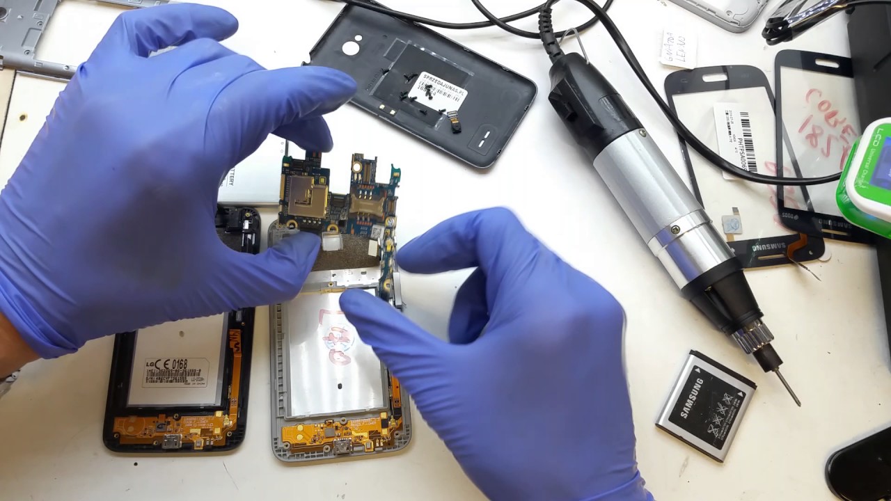LG L70 wymiana dotyku LCD i ramki - digitizer replacement - disassembly - repair