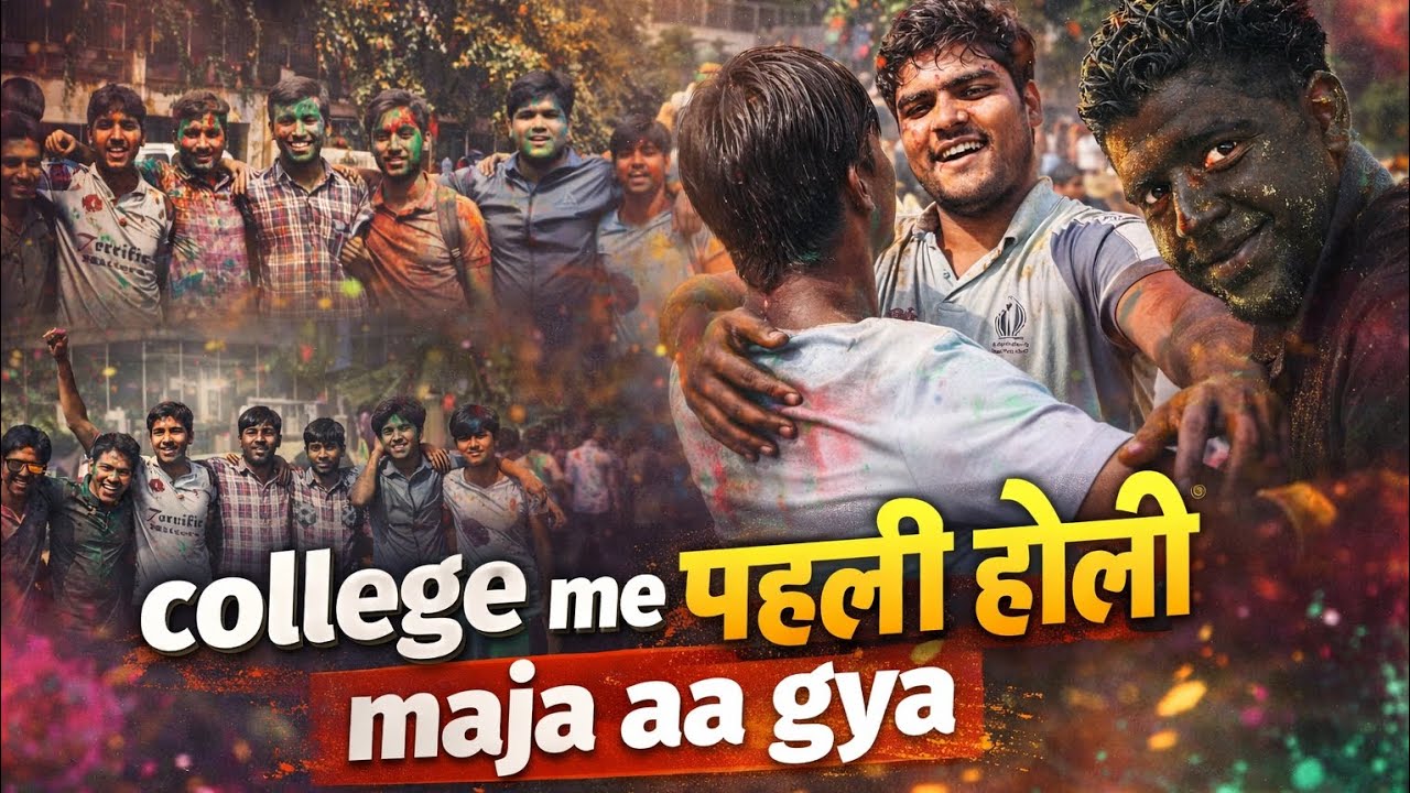 👉 College me पहली होली 🔥 इतना मजा आया | Holi Celebration Vlog 2026 #holi #collegevlog ||mitta_hr10||