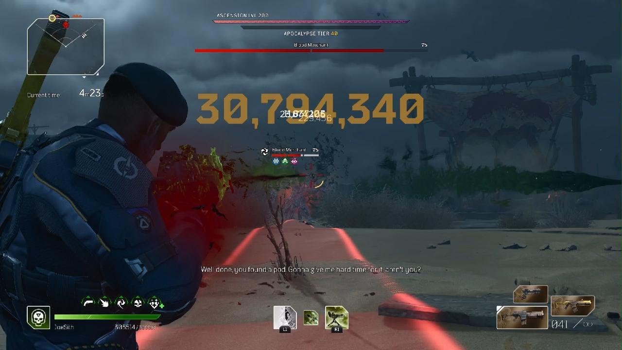 Console Techno vs Blood Merchant | Firepower Technomancer | AT40 | Outriders: Worldslayer