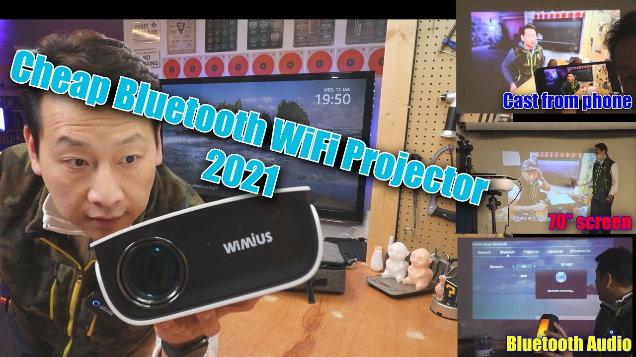 WiMiUS Bluetooth Projector S25 Cheapest in 2021 but is it any good by Benson Chik