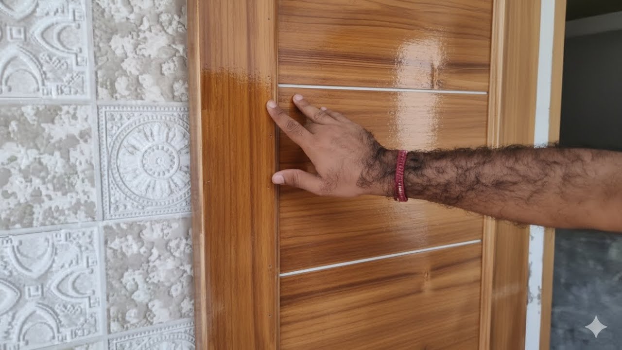 Pt-2 Veneer Teak Ply Door पर Natural Polish कैसे करें? | विनीयर पॉलिश करने का सही तरीका