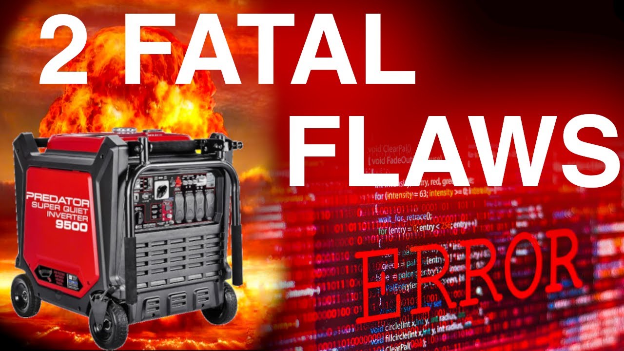 Фатальная ошибка инверторного генератора Predator 9500 и как ее исправить!