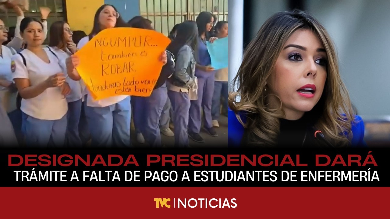 Designada presidencial dará trámite a falta de pago de su salario-beca a estudiantes de enfermería