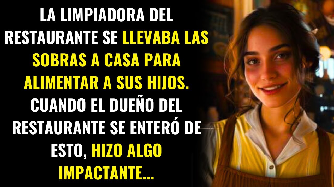 La limpiadora se llevaba a casa las sobras del restaurante. Cuando el dueño se enteró de ello, él...