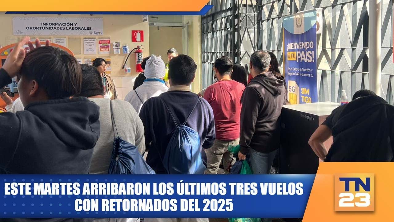 Este martes arribaron los últimos tres vuelos con retornados del 2025.