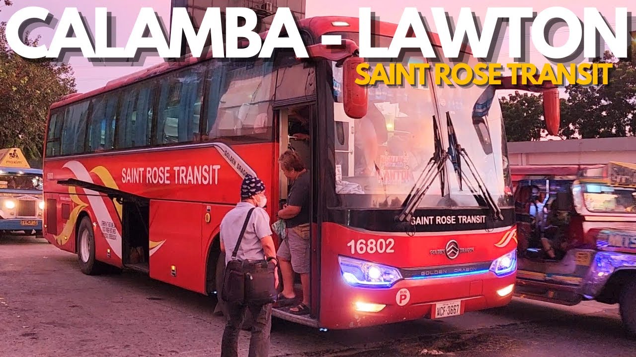 Trying out Calamba P2P Bus | Saint Rose Transit | How to Commute from Calamba to Lawton