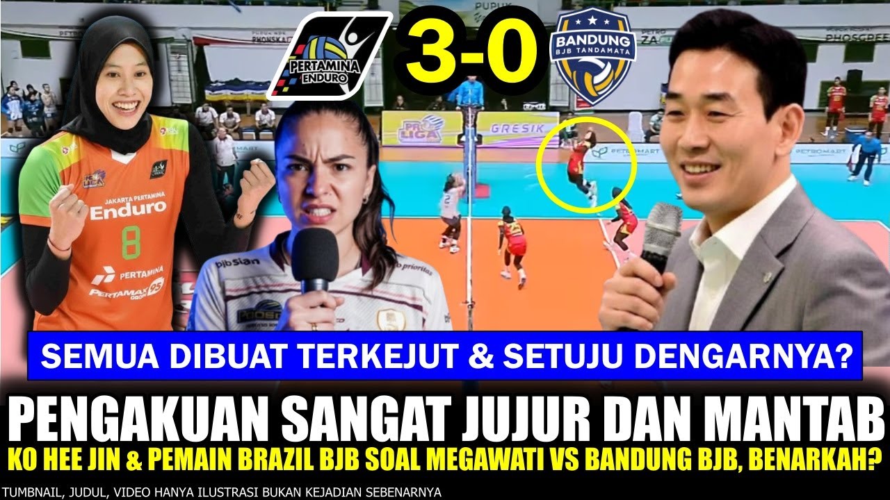 🏐 YEAH MANTAAB‼️ Coach Ko Hee-jin & Sonaly AKUI JUJUR Megawati Pertamina Enduro vs Bandung BJB kah?