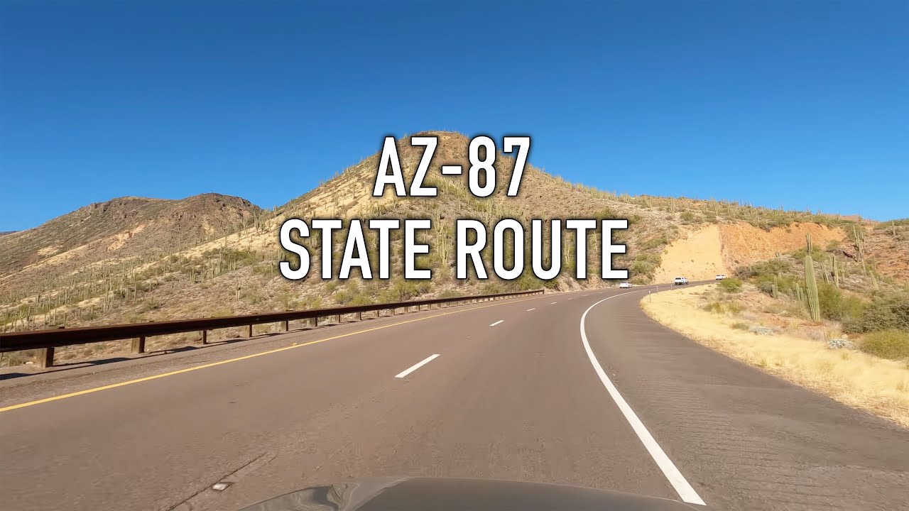 Arizona State Route 87 Scenic Drive in 4K