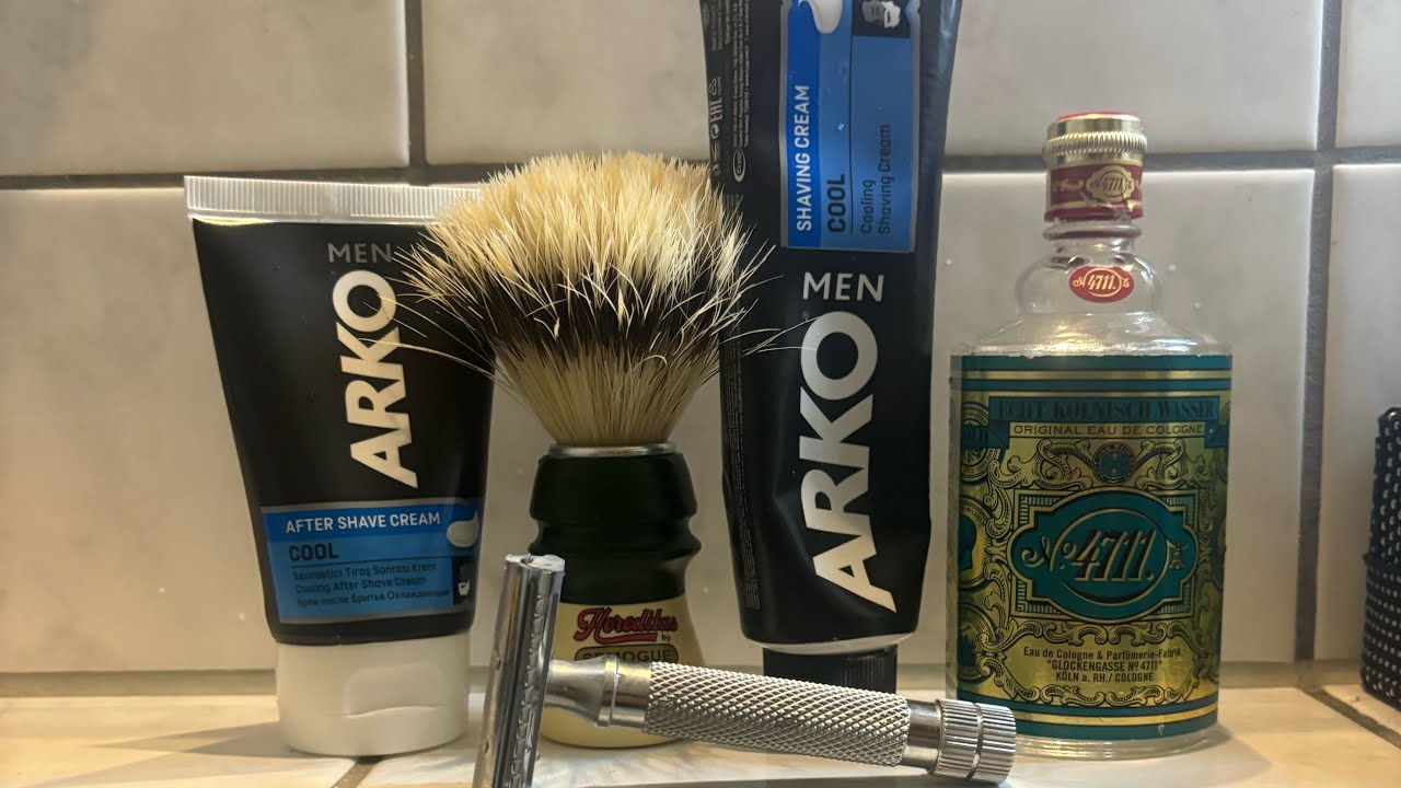 Arko tıraş kremi - 4711 Kolonya - RazoRock tıraş aleti -  Treet Platinum - semogue - Klasik tıraş