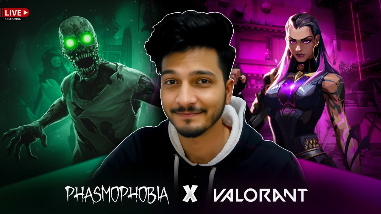 Jump Scares To Headshots 👻🔫 | Phasmophobia X Valorant Live 🔴