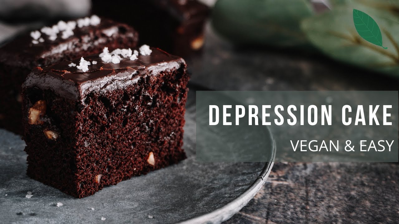 How to make DEPRESSION CAKE | VEGAN and Easy Cake | ASMR Cooking