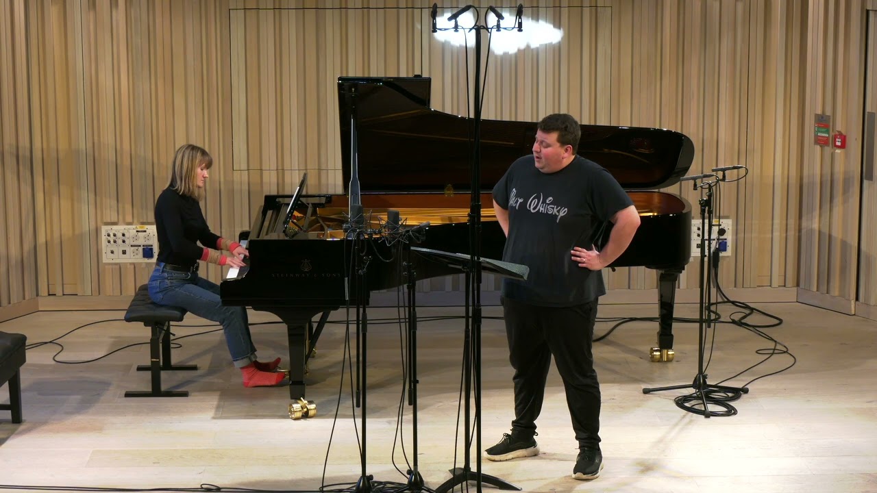 In studio for 