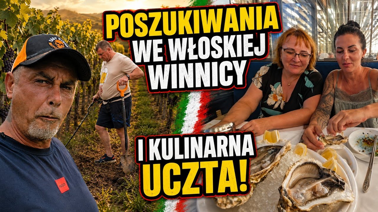 🚨 Z WYKRYWACZEM PRZEZ WŁOSKĄ WINNICĘ! 😱 A POTEM PRAWDZIWA KULINARNA UCZTA! 🇮🇹