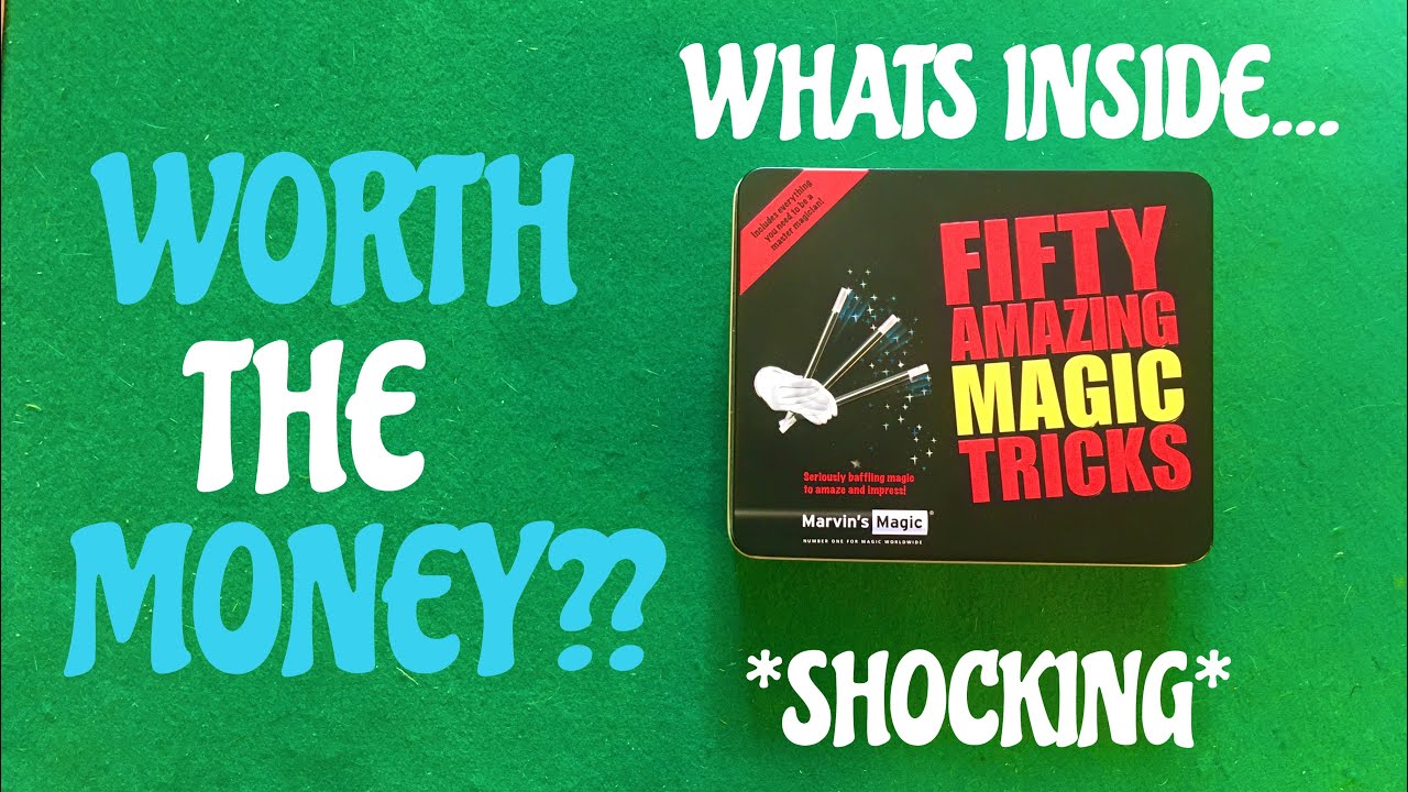 REVIEWING the MARVINS MAGIC 50 tricks!