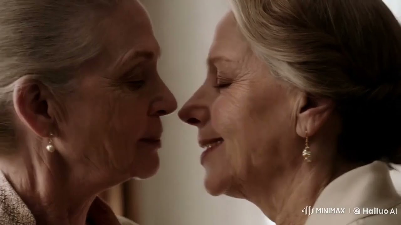 Older Women Kiss With Passion Lesbian Kissing