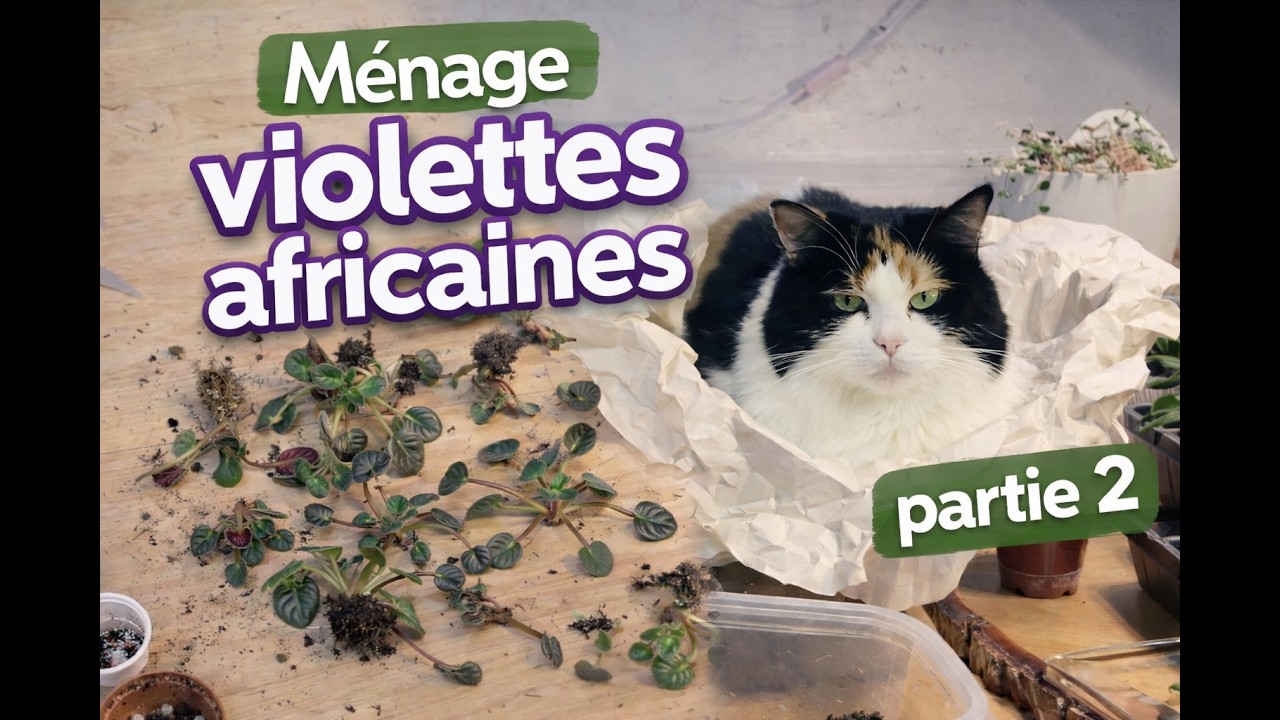 Ménage de violettes africaines Partie 2