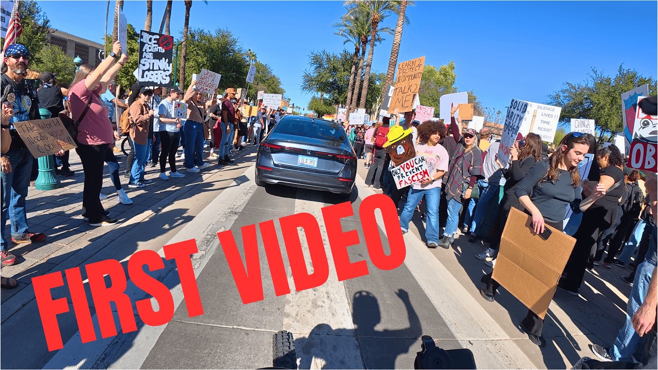 E-Bike Ride Through ICEOUT Protest – Phoenix Chaos POV
