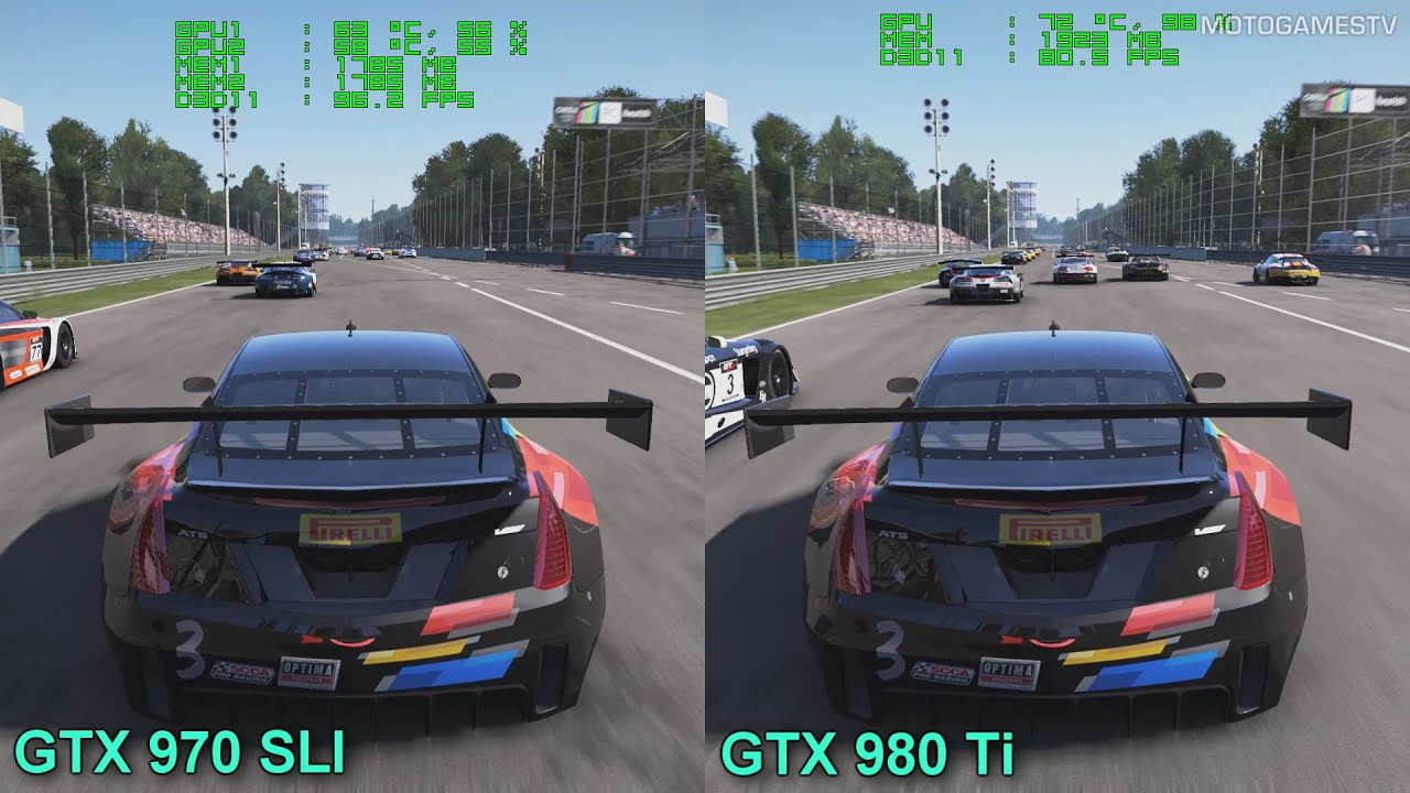 Project CARS - GTX 970 SLI vs GTX 980 Ti - Performance Comparison
