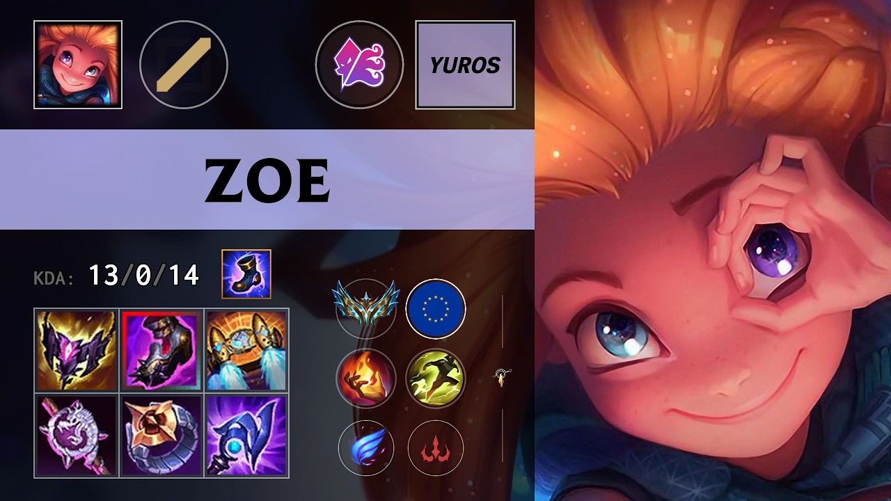 (ZPR Yuros) Zoe Mid vs Naafiri - EUW Challenger Patch 26.11