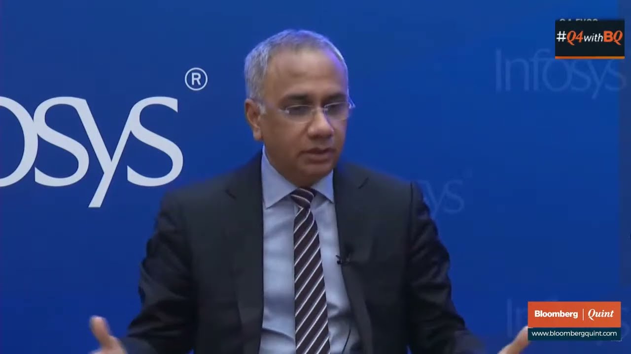 Infosys' Management Addresses The Media On Q4 Results