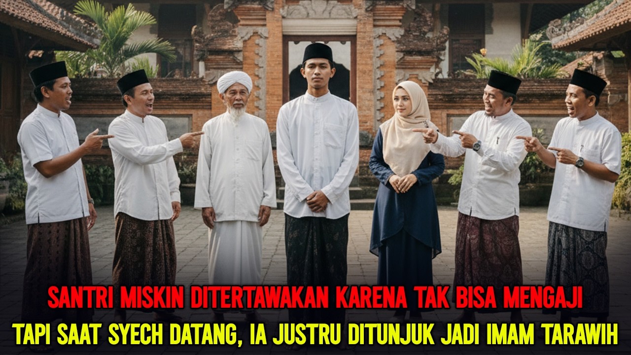 Santri Miskin Selalu Diejek Karna Tak Bisa Ngaji, Tapi Syech Justru Menunjuknya Jadi Imam Tarawih