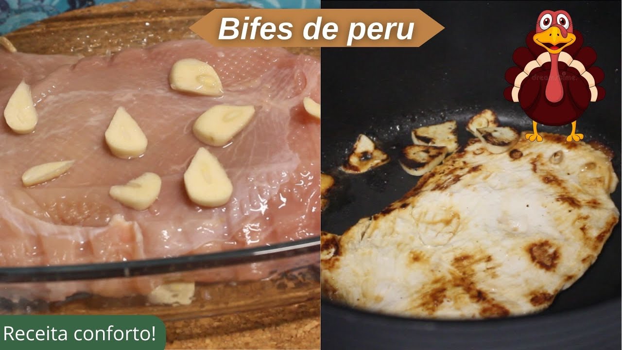 Como confecionar bifes de peru de forma rápida e fácil!