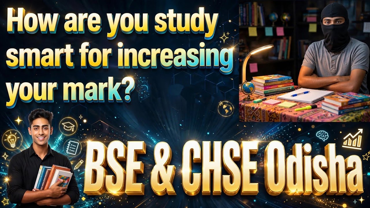 Smart Study Kemiti Kariba? How To Study Smart For More Marks? BSE & CHSE Odisha