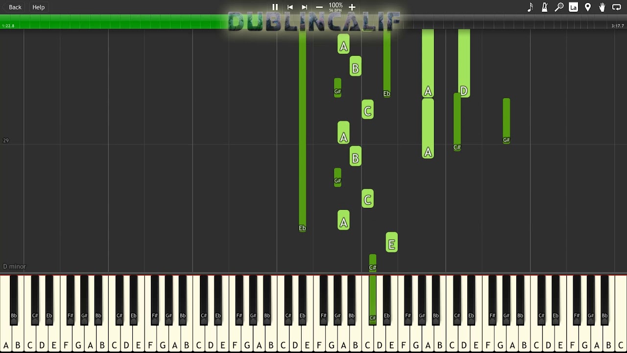 Paper Mario Color Splash - Eerie Hotel Theme Piano Tutorial Synthesia